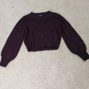 Lulu's Plum Crew Neck Sweater